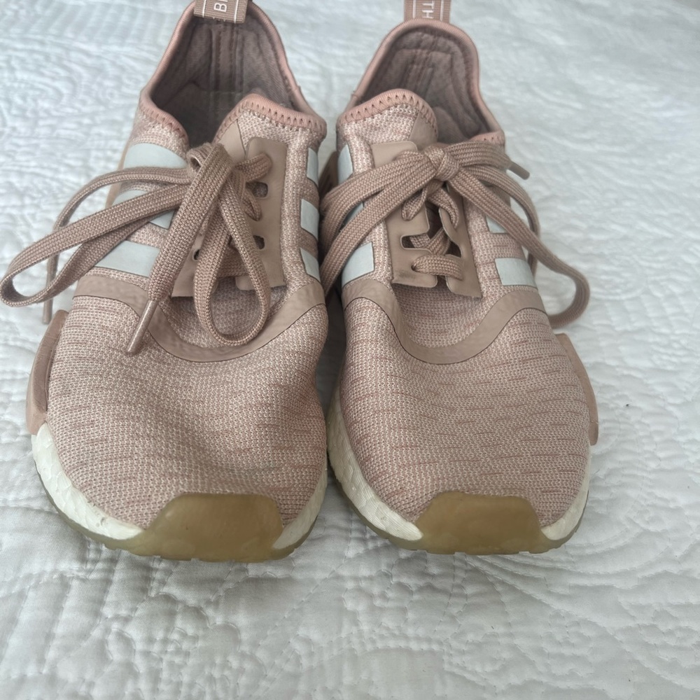 adidas Women's NMD Athletic Shoes in Pink and White